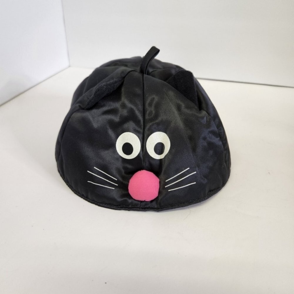 Vintage 1985 Hallmark Cards Halloweenie Beanies Black Cat Hat Halloween
